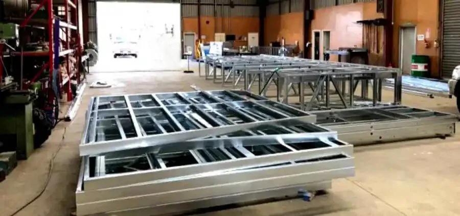 Estructuras de Steel Framing en bodega
